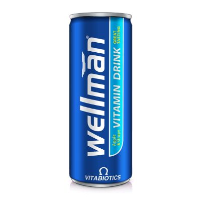 WellMan Vitamin Drink Apple & Grape 33 cl x6