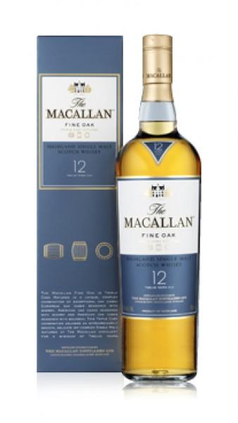 The Macallan Single Malt Fine Oak Scotch Whisky Aged 12 Years 70 cl