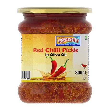 Ashoka Red Chilli Pickle In Virgin Olive Oil 300 g