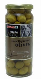 Spar Olives Green Manzanilla 340 g