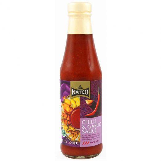 Natco Chilli & Garlic Sauce Hot & Spicy 340 g