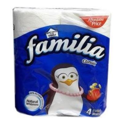 Familia Toilet Tissue Classic Natural Whiteness 2 Ply 4 Rolls