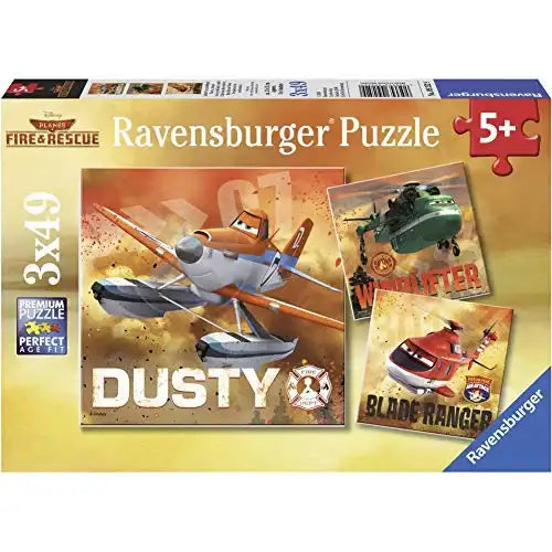 Ravensburger Puzzle Planes Fire & Rescue Dusty 3 x 49 5 Years+