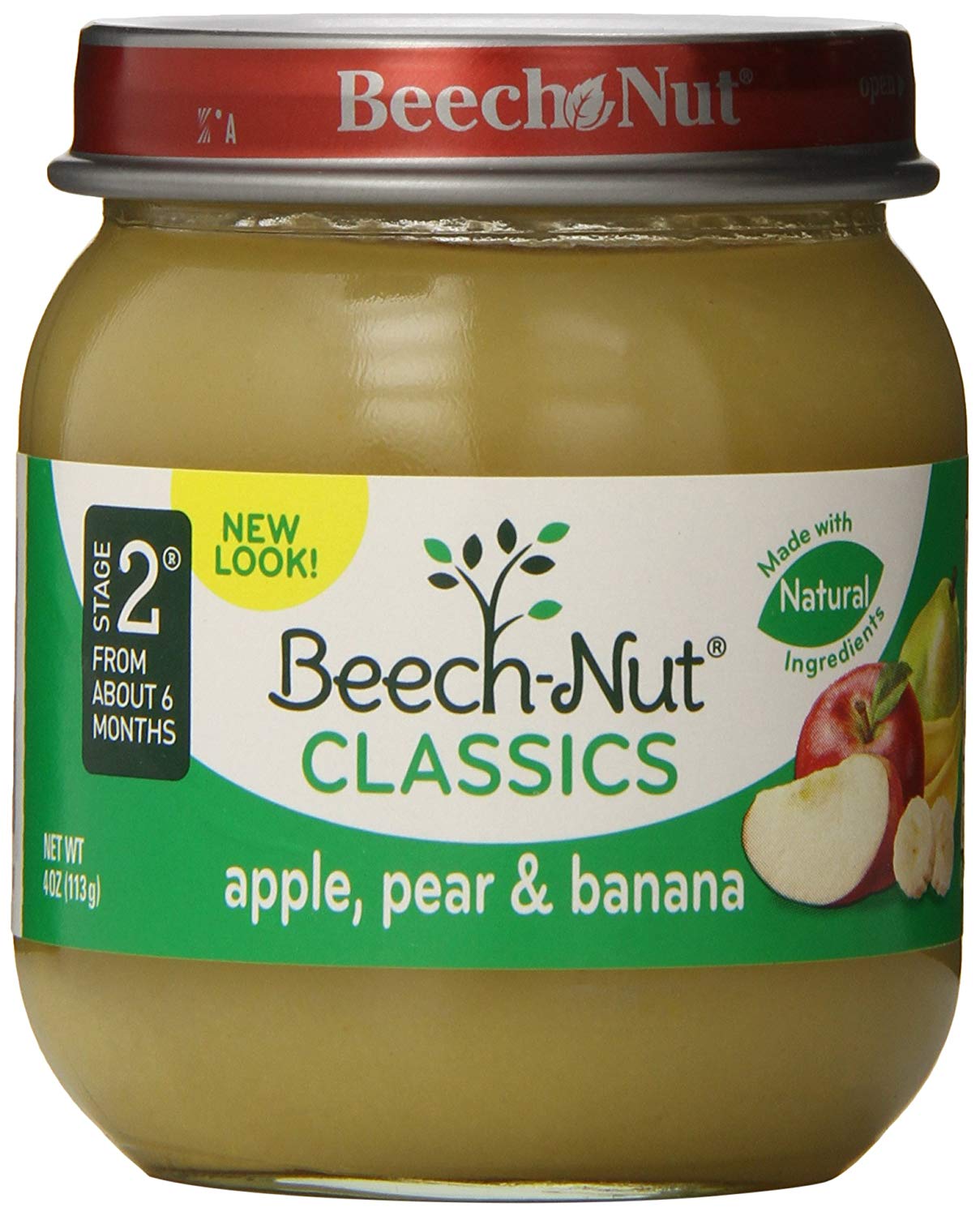 Beech Nut Apple Pears & Bananas 113 g