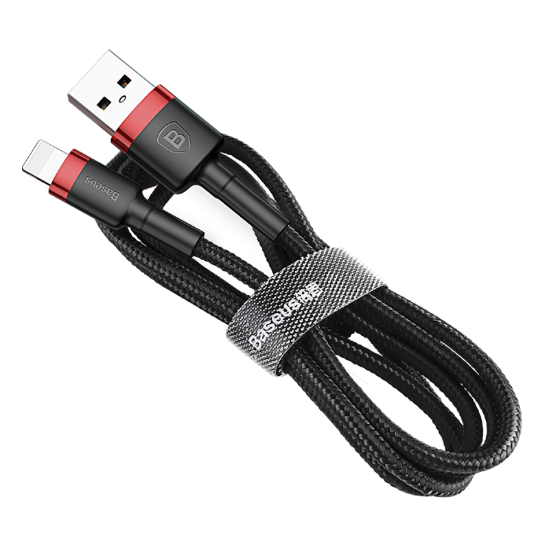 Baseus Kevlar USB Cable Lightening Gray & Black 2A 1 m