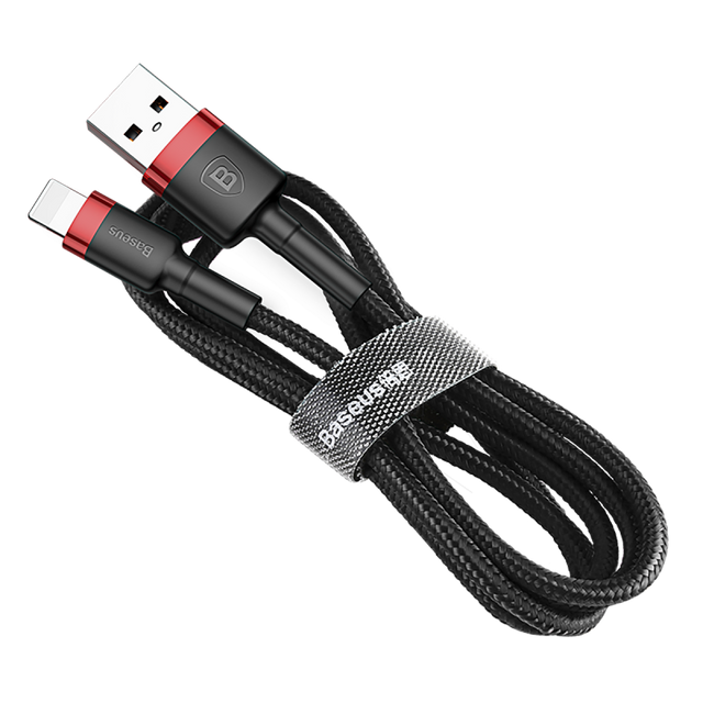 Baseus Kevlar USB Cable Lightening Gray & Black 2A 1 m