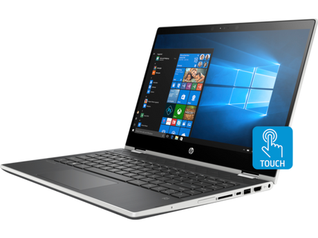 HP Pavilion X360 Intel Core i3 4 GB RAM 500 GB ROM Windows 10 Touch Silver 14 Inches