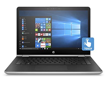 HP Pavilion X360 Intel Pentium Quad Core 4 GB RAM 500 GB ROM Windows 10 Touch Silver 14 Inches