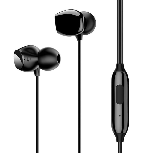 Usams In-Ear Stereo Wired Earphone Black EP28