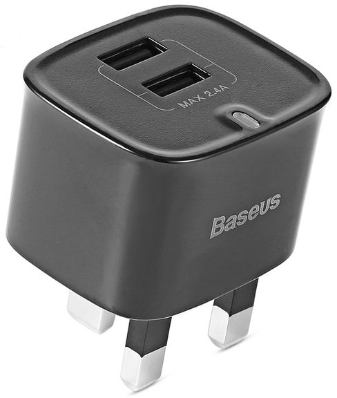 Baseus Funzi Dual USB Charger Black 2.4A