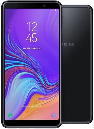 Samsung Galaxy A750 2018 4 GB RAM 128 GB ROM 24 MP + 5 MP + 8 MP Rear 24 MP Front 6 Inches - Black - Dual SIM