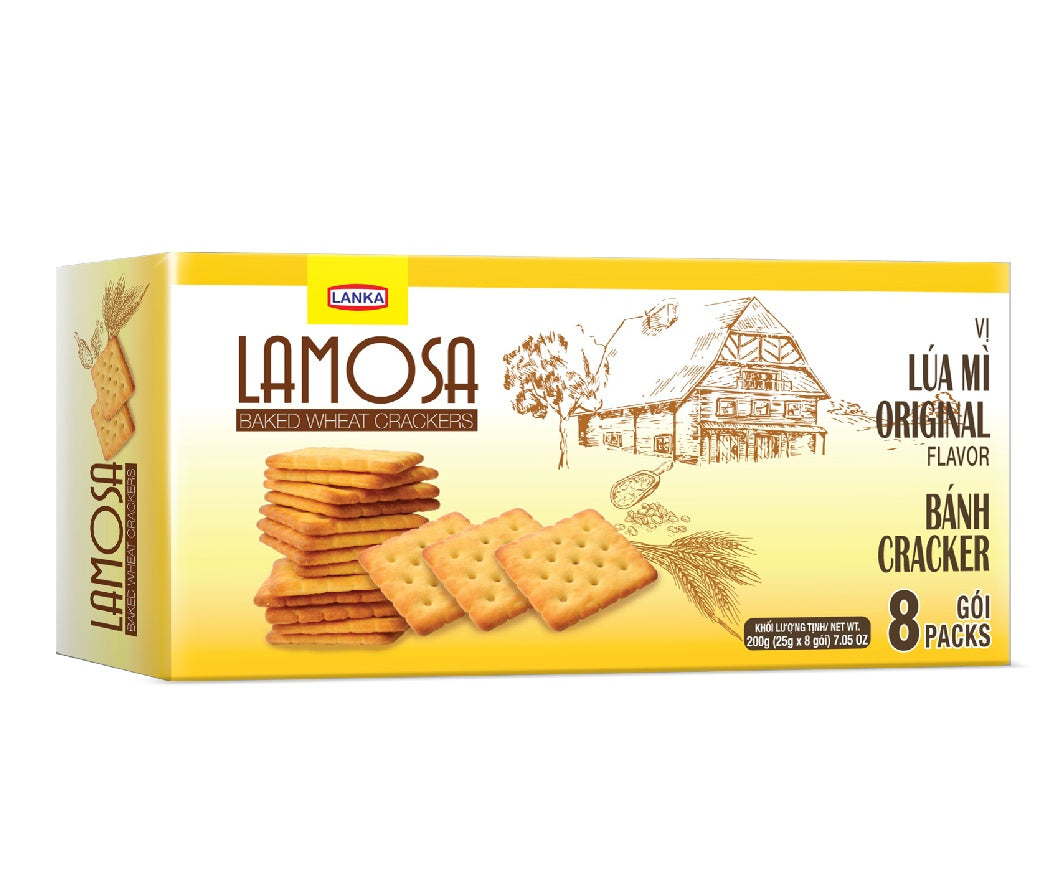 Lamosa Baked Wheat Crackers 25 g x8