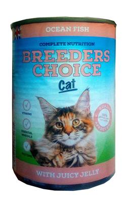 Breeders Choice Cat Ocean Fish With Juicy Jelly 400 g