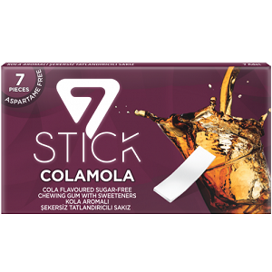 Stick Chewing Gum Colamola Flavour With Sweetener Sugar-Free 14.5 g x7