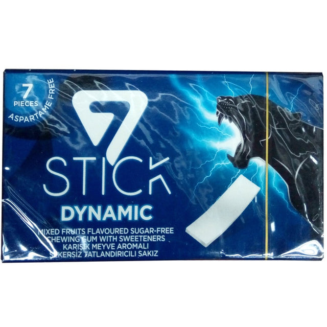 Stick Chewing Gum Dynamic Flavour With Sweetener Sugar-Free 14.5 g x7