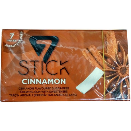 Stick Chewing Gum Cinnamon Flavour With Sweetener Sugar-Free 14.5 g x7