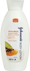 Johnson's Vita-Rich Smoothing Body Lotion With Papaya Extract 400 ml