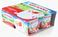 Milkana Fruit Dairy Strawberry 100 g x4