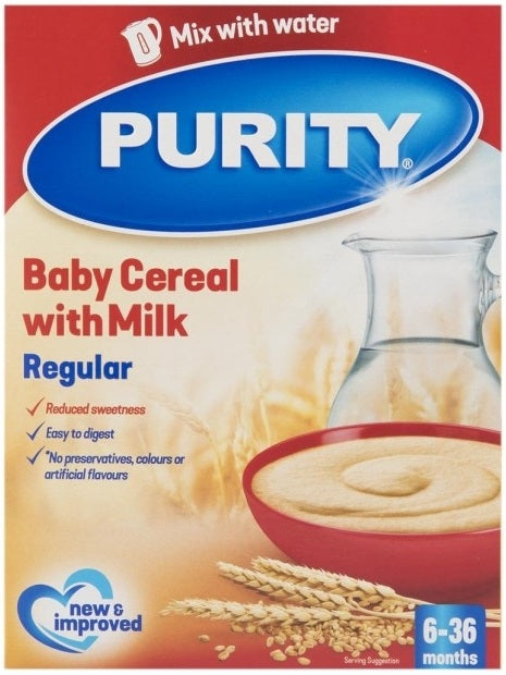 Purity Baby Cereal Milk Regular 6-36 Months 200 g