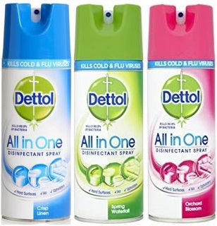 Dettol All-In-One Disinfectant Spray Assorted 400 ml