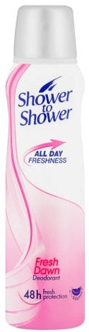 Shower To Shower Deodorant Spray Fresh Dawn 150 ml