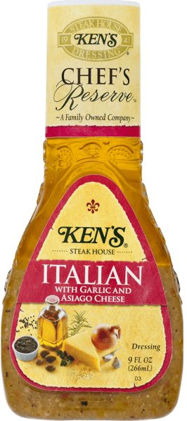 Ken's Steak House Italian With Garlic & Asiago Cheese Dressing 266 ml