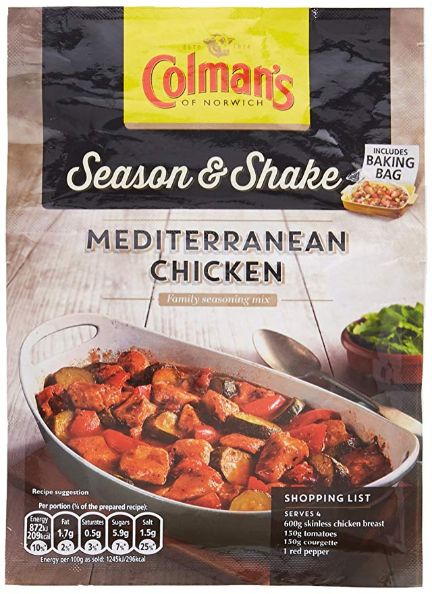 Colman's Season & Shake Mediterranean Chicken 33 g