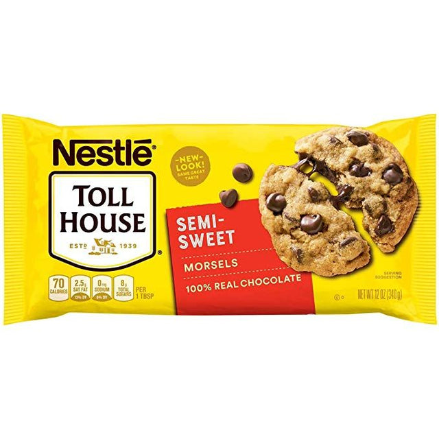 Toll House Semi-Sweet Morsels 100 Percent Real Chocolate 340 g