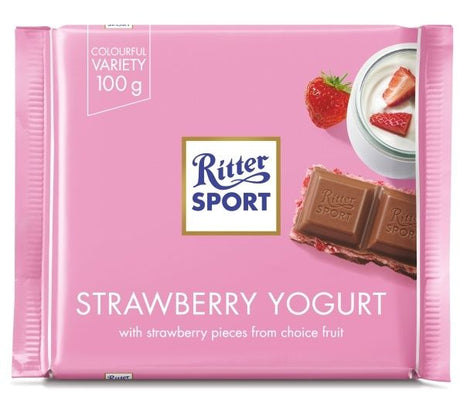 Ritter Sport Chocolate Strawberry Yogurt 100 g