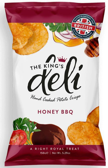 The King's Deli Hand Cooked Potato Crisps Honey BBQ 150 g