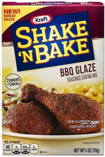 Kraft Shake N Bake BBQ Glaze Seasoned Coating Mix 170 g