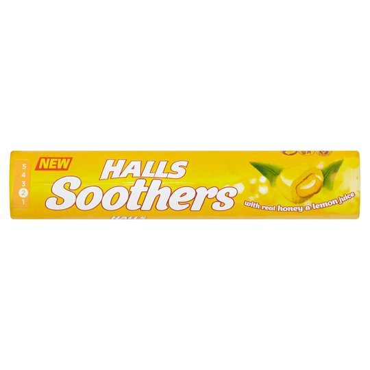 Halls Soothers With Real Honey & Lemon Juice 45 g