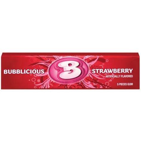 Bubblicious Strawberry 40 g x5