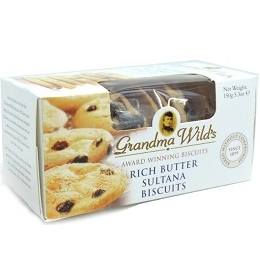 Grandma Wild's Rich Butter Sultana Biscuits 150 g