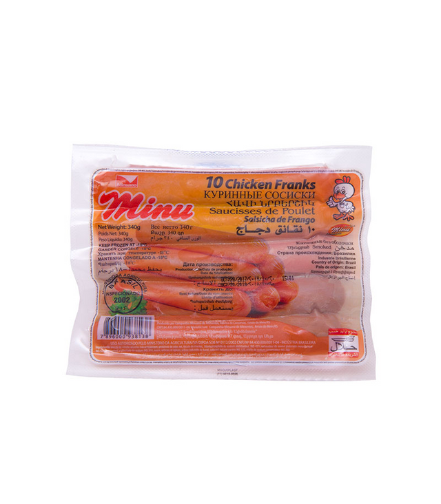 Minu Chicken Franks 340 g x10