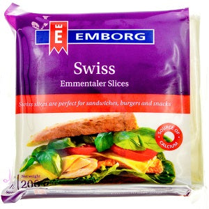 Emborg Swiss Emmentaler Slices 200 g