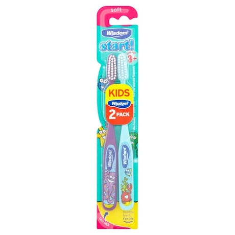 Wisdom Toothbrush Start Soft 3 Years+ x2