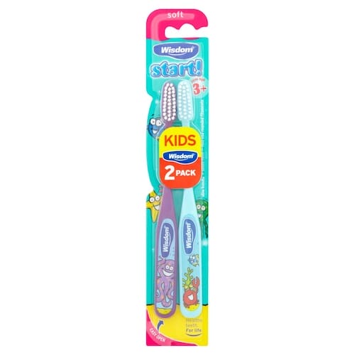 Wisdom Toothbrush Start Soft 3 Years+ x2