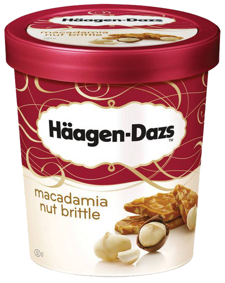 Haagen-Dazs Ice Cream Macadamia Nut Brittle 100 ml