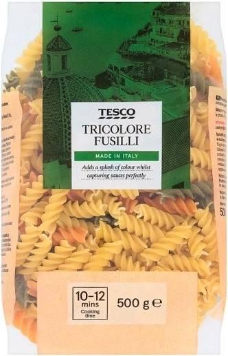 Tesco Tricolore Pasta 500 g