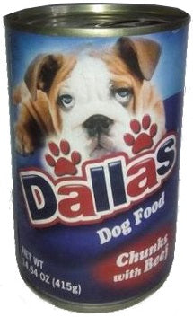 Dallas Dog Food Chunks With Beef 415 g