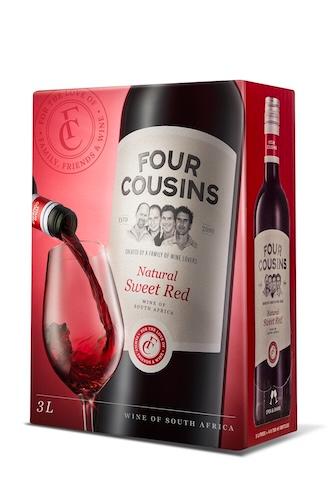 Four Cousins Natural Sweet Red Wine 3 L