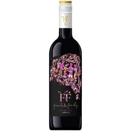 Friends & Family Red Dry Merlot Wine 75 cl