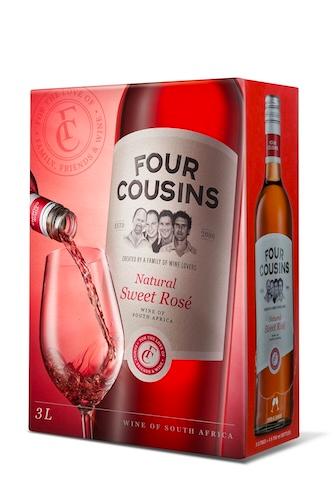 Four Cousins Natural Sweet Rose Wine 3L