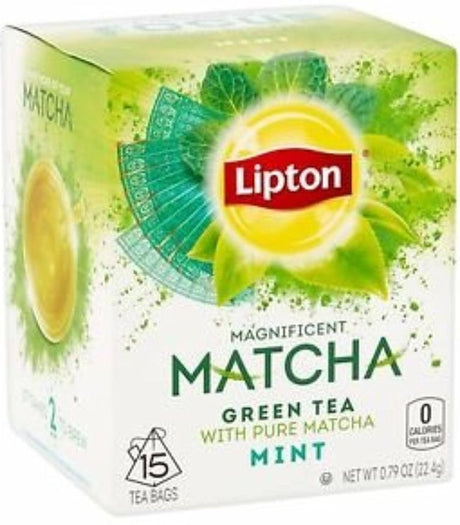 Lipton Matcha Green Tea With Pure Matcha Mint 22.4 g x15