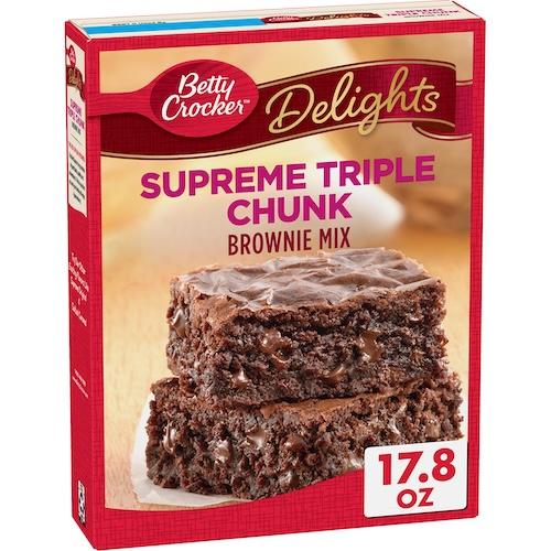 Betty Crocker Supreme Triple Chunk Brownie Mix 504 g