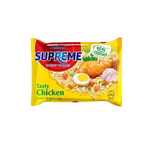 Sedaap Supreme Instant Noodles Chicken Flavour With Rich Spices 70 g/72 g