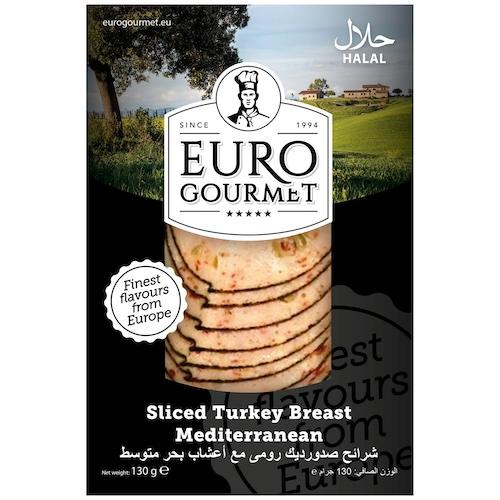 Euro Gourmet Sliced Turkey Breast Mediterranean 130 g