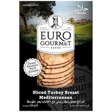 Euro Gourmet Sliced Turkey Breast Mediterranean 130 g