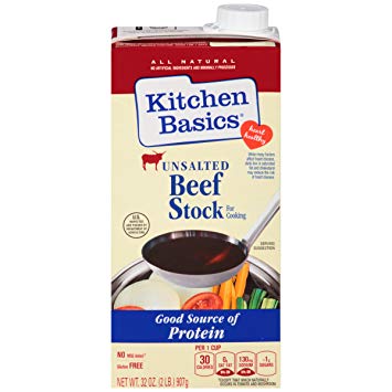 Kitchen Basics Unsalted Beef Stock For Cooking 907 g